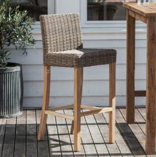 Lymington Bar Stool in Rattan